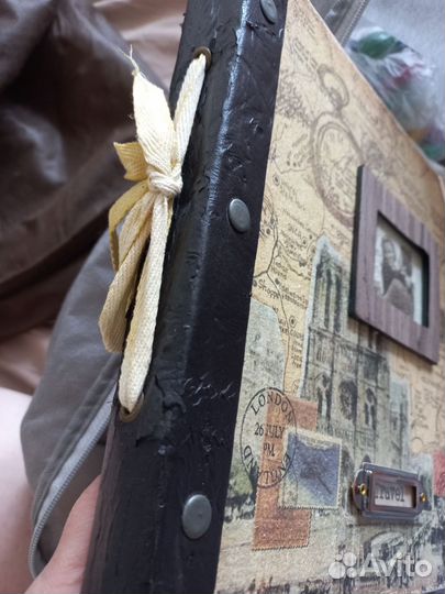 Винтажный альбом для фото 23см на 23см