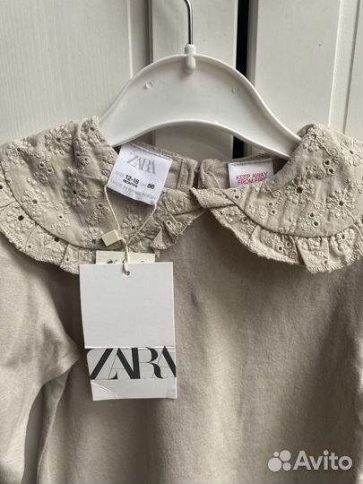 Кофточка, блузка с кружевным воротником Zara 86