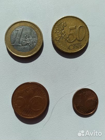 Монеты евро продаю