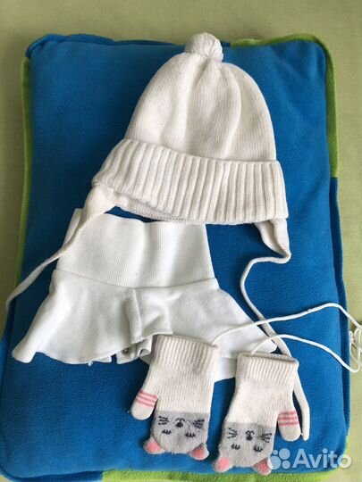 Комплект choupette шапка снуд варежки