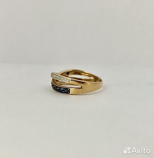 Золотое кольцо с бриллиантами 16р