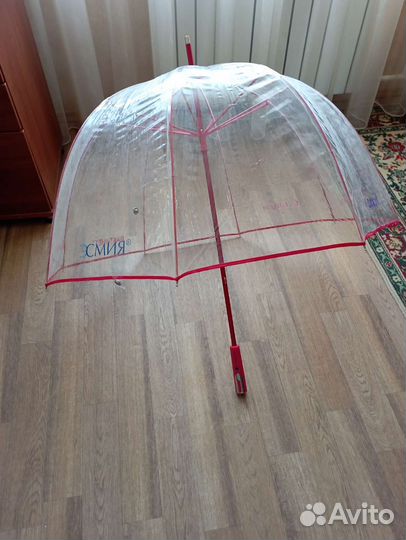 Зонт трость прозрачный новый, большого размера
