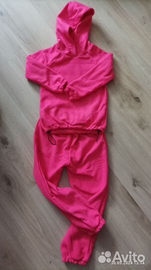 Костюм флисовый розовый детский, 122р