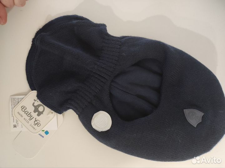 Шапка шлем на мальчика демисезонная