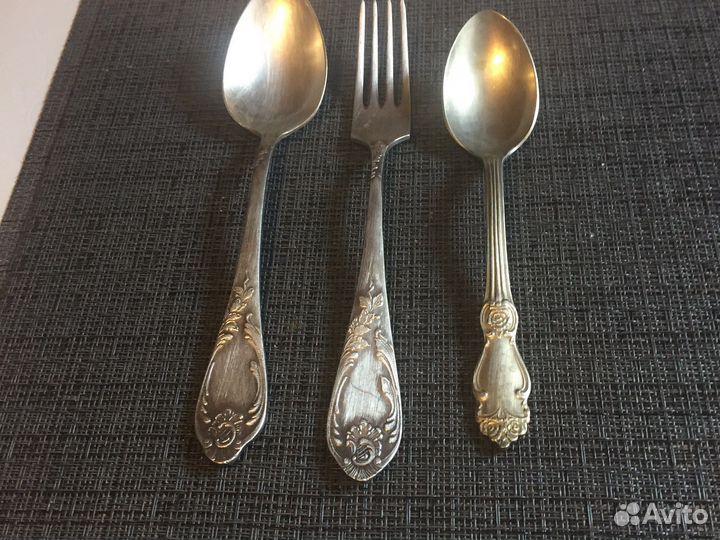 Остатки мельхиор. Приборов винтаж