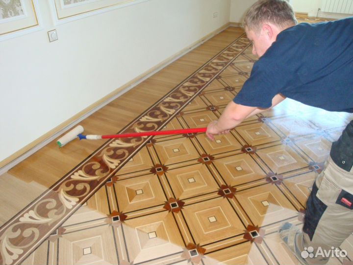 Шлифовка (Циклёвка) укладка паркета
