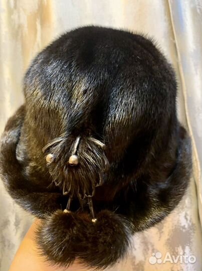 Шапка норковая с полями