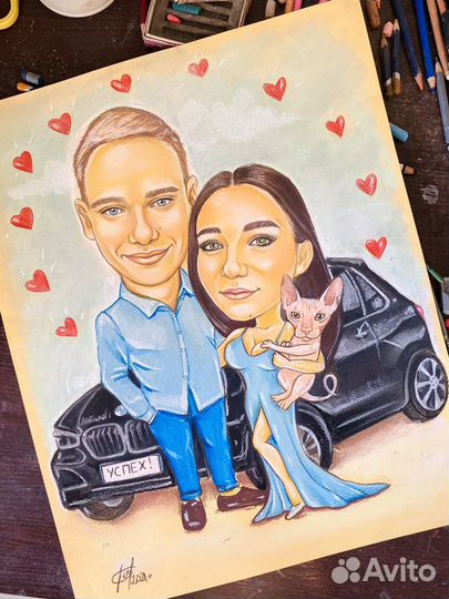 Шарж по фото на заказ