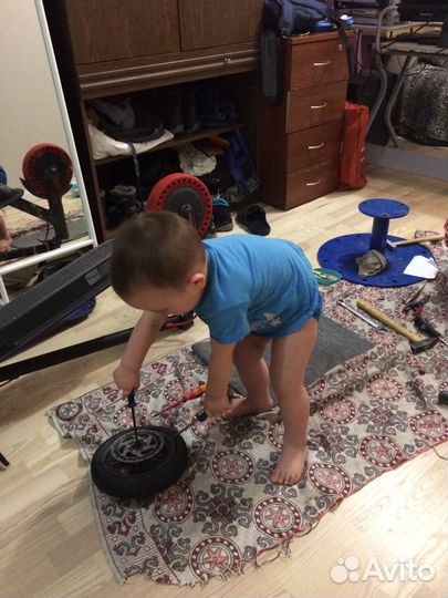 Монтаж литых шин, камер,покрышек на Xiaomi М365