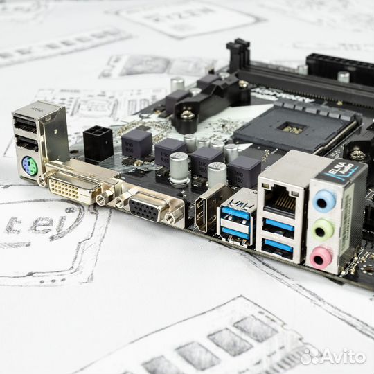 Материнская плата ASRock A320M-HDV AM4