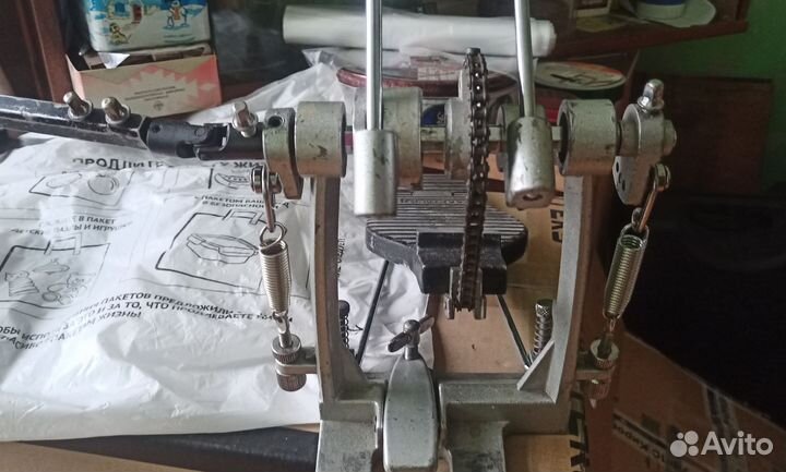 Кардан, двойная педаль для левши. Два варианта