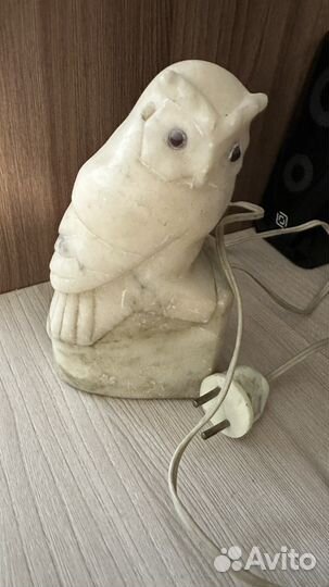 Светильник мраморный сова СССР