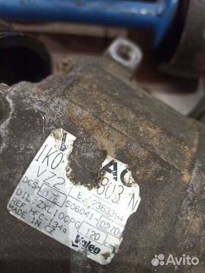Компрессор кондиционера vag на запчасти