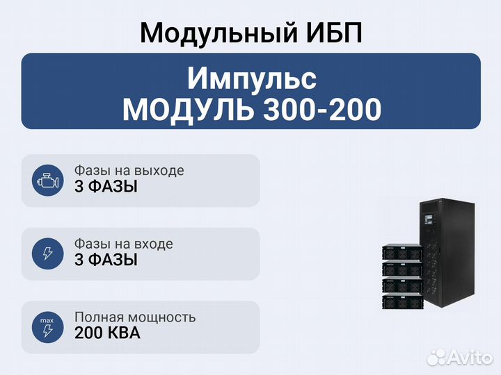 Модульный ибп Импульс модуль 300-200