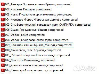 Технологические карты экскурсий по Крыму