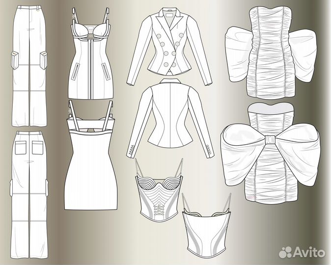Технический эскиз одежды