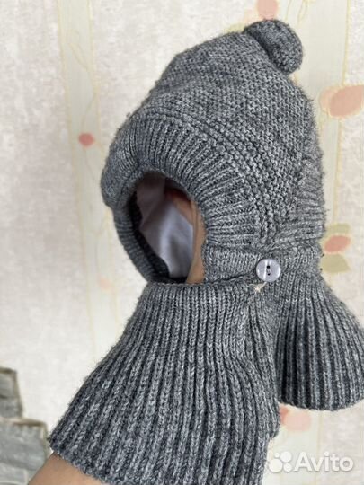 Шапка шлем зимняя