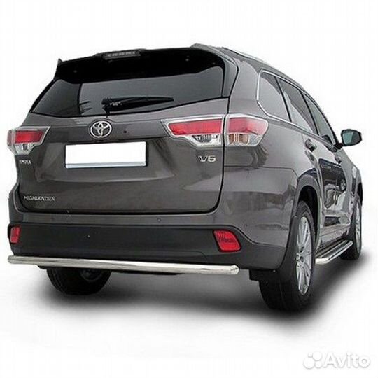 Защита бампера, уголки Toyota highlander 2014