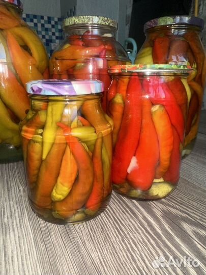Перец острый маринованный