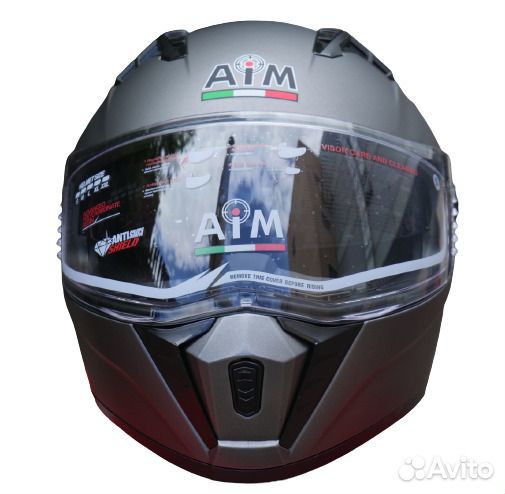 Мотошлем интеграл AiM JK320 Grey/Black/White