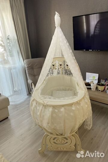 Кроватка-Колыбель детская с маятником