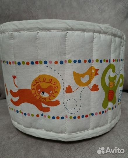 Бортики в кроватку и детская книга Колобок