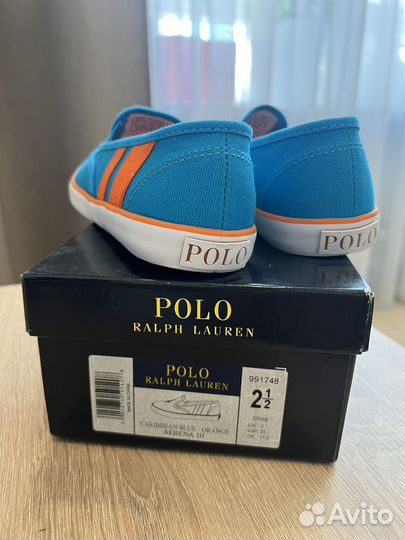 Кеды слипоны Polo Ralph Lauren ориг. новые