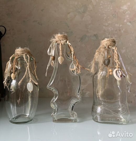 Набор Стеклянная бутылка, банка