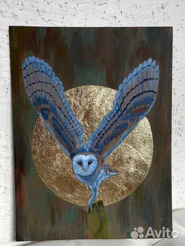 Картина с золотой поталью