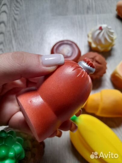 Резиновые игрушки продукты