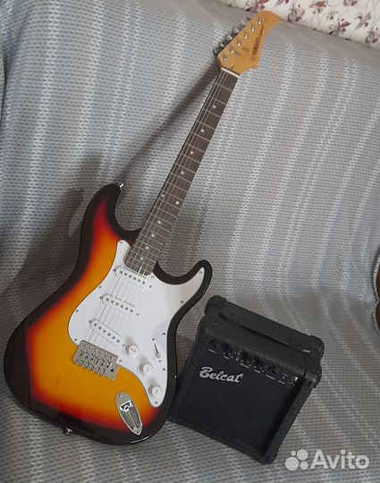 Электрогитара с комбиком, набор