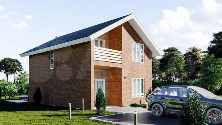 Дом 100 м² на участке 5,6 сот.