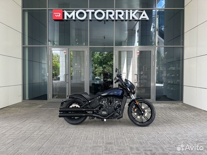 Indian Scout Bobber (2023) - Stealth Gray / Azure