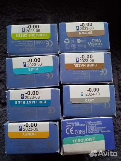 Линзы цветные контактные для глаз