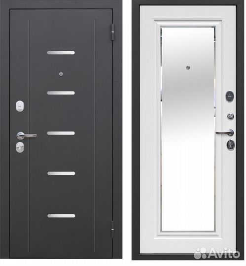 Дверь с зеркалом Фацет 7.5 см