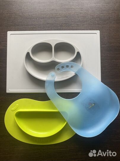 Тералка силиконовая, нагрудник Canpol Babies