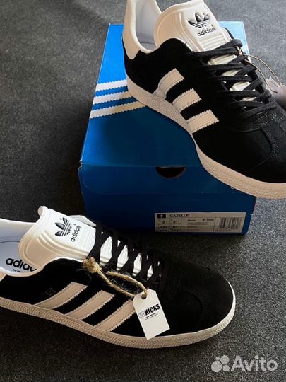 Adidas Gazelle Core Black Cloud White Gold