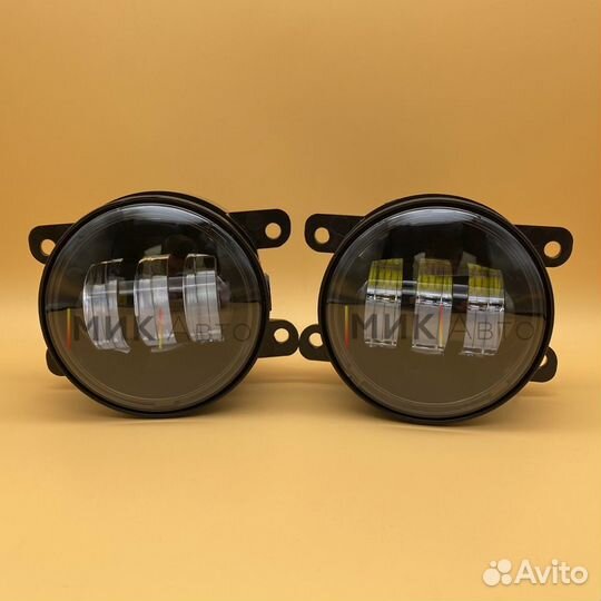 Штатные светодиодные птф фары Весту Логан Nissan