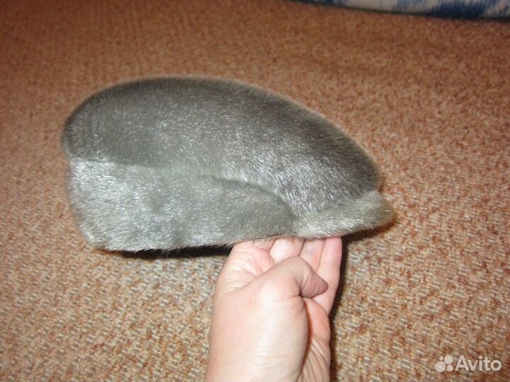 Шапка кепка меховые мужские из нерпы и норки