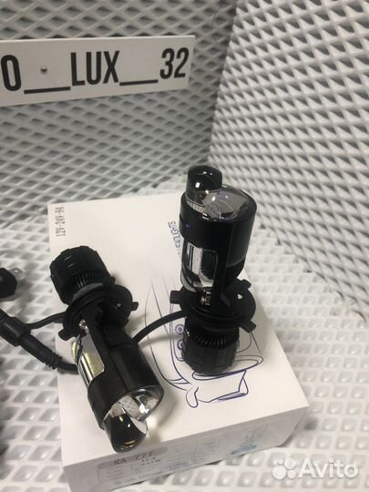 Светодиодные лампы H4 с линзой bi led