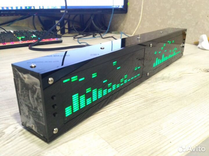 Спектроанализатор звука 2 канала 16 полос