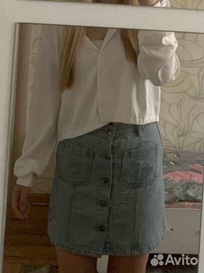 Юбка джинсовая