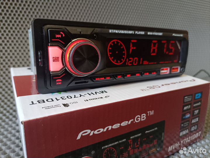 Автомагнитола с Bluetooth Pioneer GB MVH-Y7031DBT