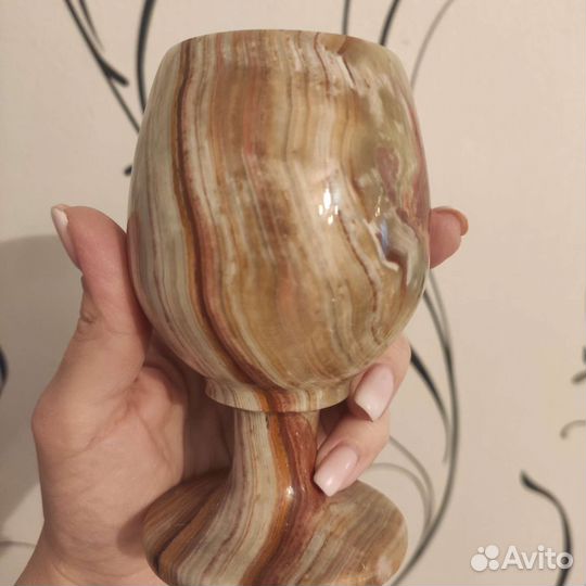 Набор бокалов из натурального оникса