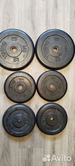 Штанга гриф блины бу