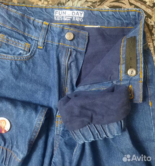 Джинсы с начесом Теплые 158 размер Девочка Fun Day