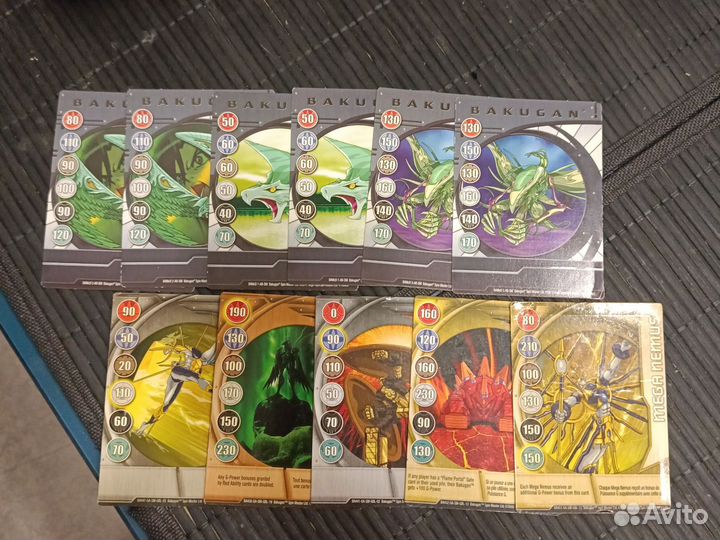Карточки бакуган и нинзяго