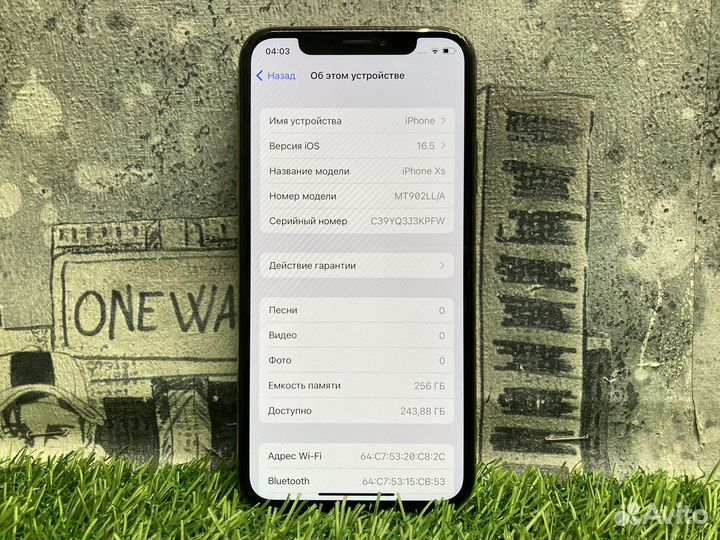iPhone Xs, 256 ГБ