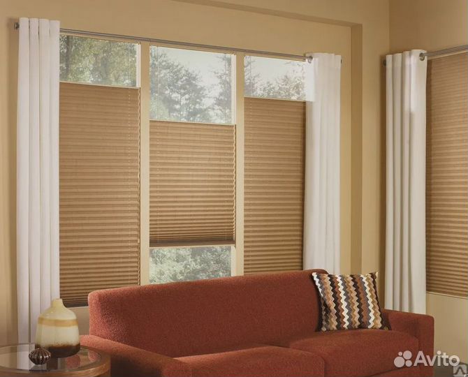 Шторы плиссе, рулонные шторы