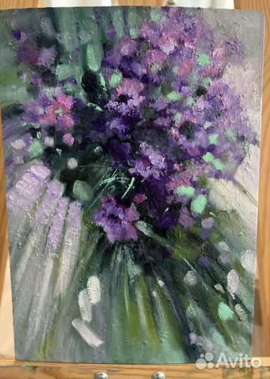 Картина маслом «фиолетовые сады»